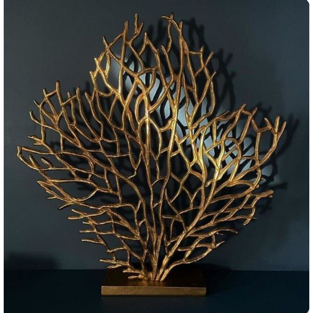 IJzeren koraal decoratie goud