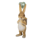 Decorative Figure Rabbit 7x5x17 cm Brown Plastic