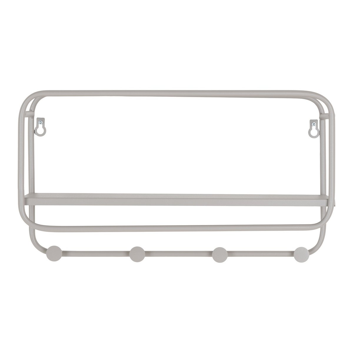 Hoedenplank staal Cool Grey 45x15x25 cm