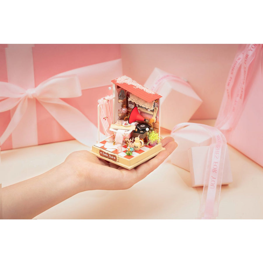Robotime doe-het-zelf houten huisje Bubble Bath DS018 7x7x9cm