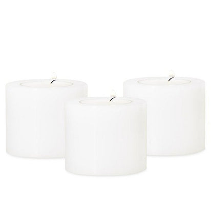 Waxinelichthouder set van 3 Ø 6 cm H 5 cm kunststof