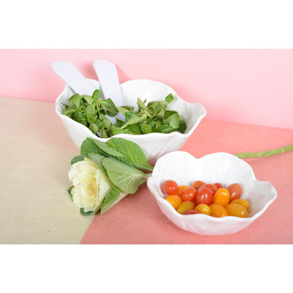 Salade bestek 27x9.5x1 cm melamine wit