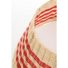 Christmas tree skirt - H25 x Ø60 cm - Rattan - Beige, Red