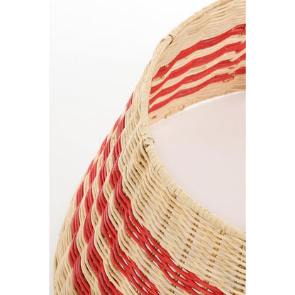 Kerstboomrok rotan Ø60 cm beige rood