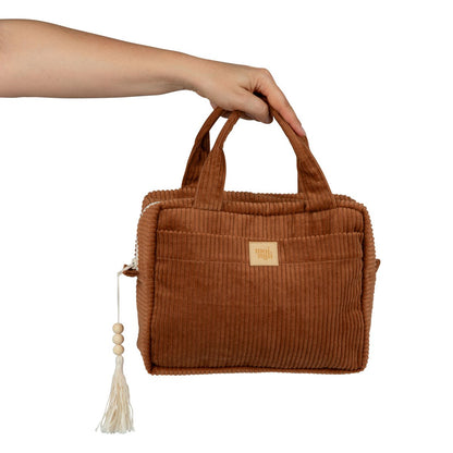 Make-up tasjesset 26x20x7 cm en 23x17 cm katoen