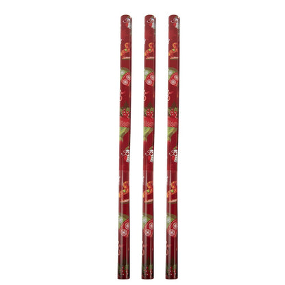 Inpakpapier 3 rollen 50x75 cm rood