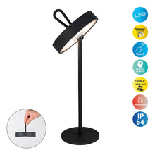 LED batterijlamp magnetisch 35 cm zwart
