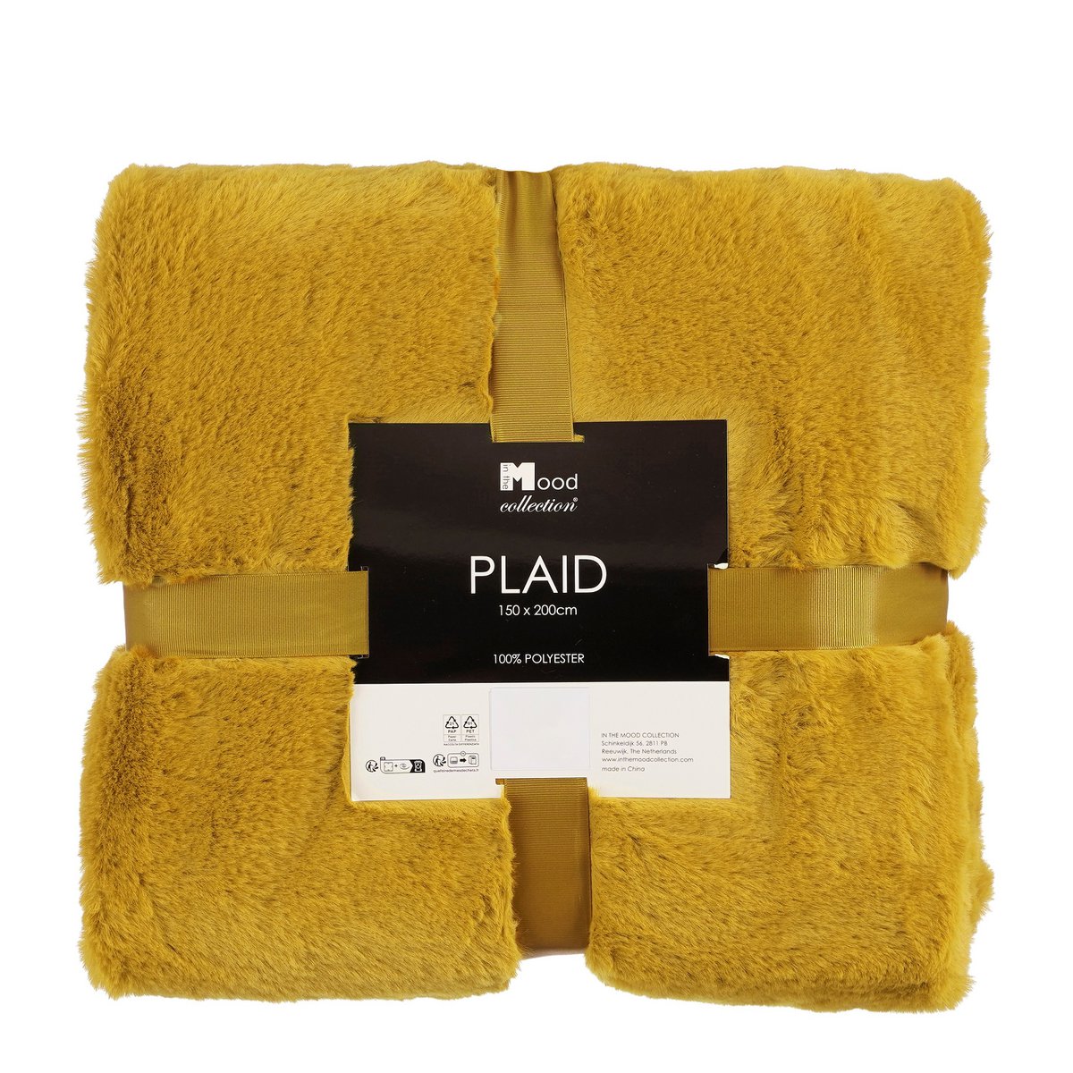 Bronte Fleece Deken - L200 x B150 cm - Geel