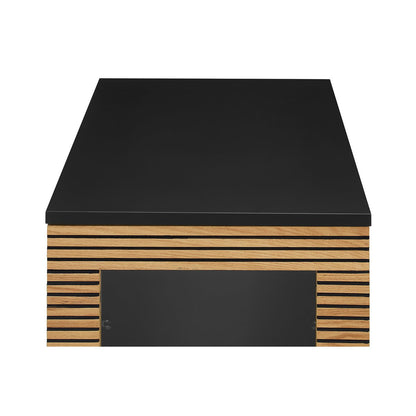 Vitrinekast 40x43x179 cm eikenfineer zwart