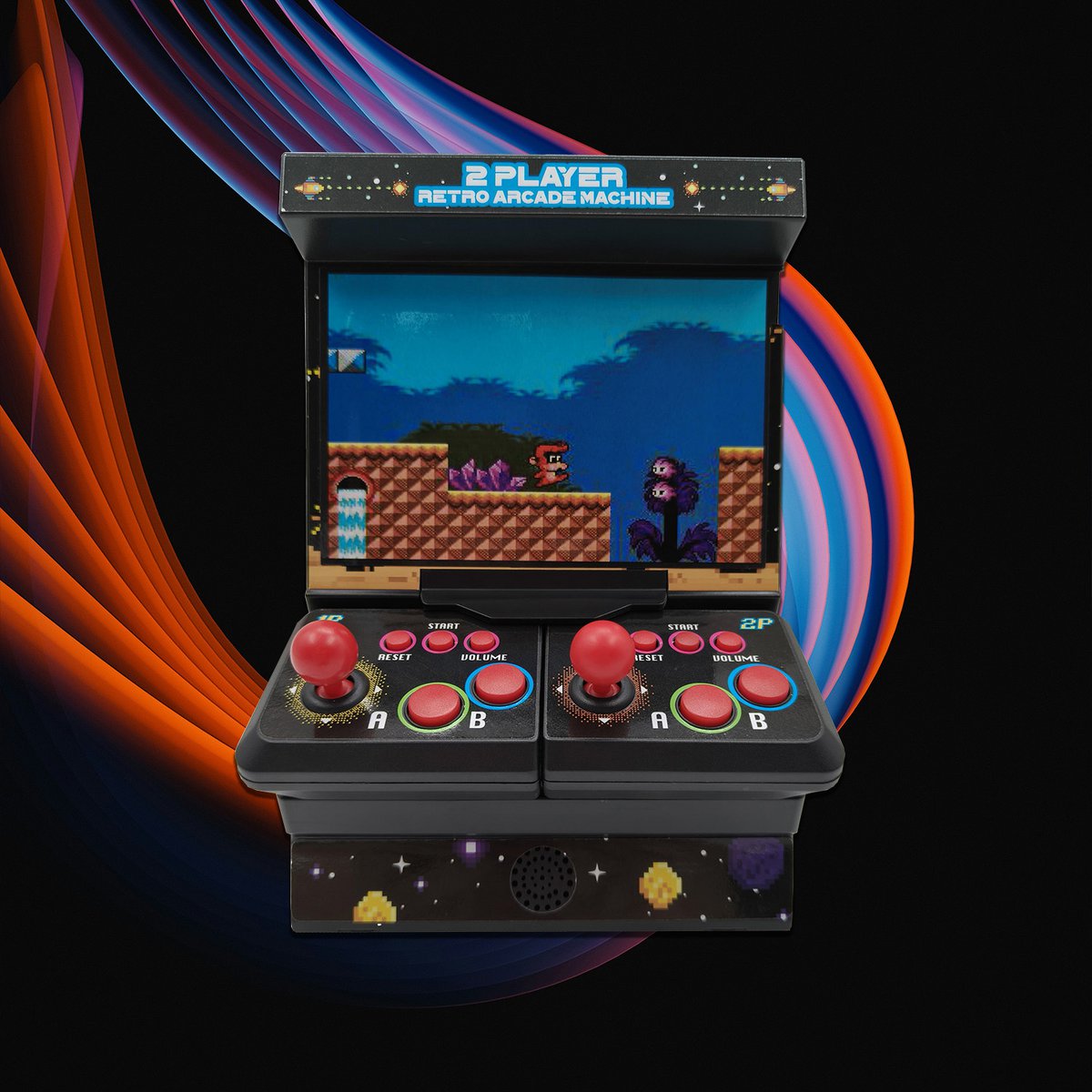 Mini arcade machine 300 spellen dubbele controller