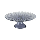 Taartplateau blauw glas 21 cm