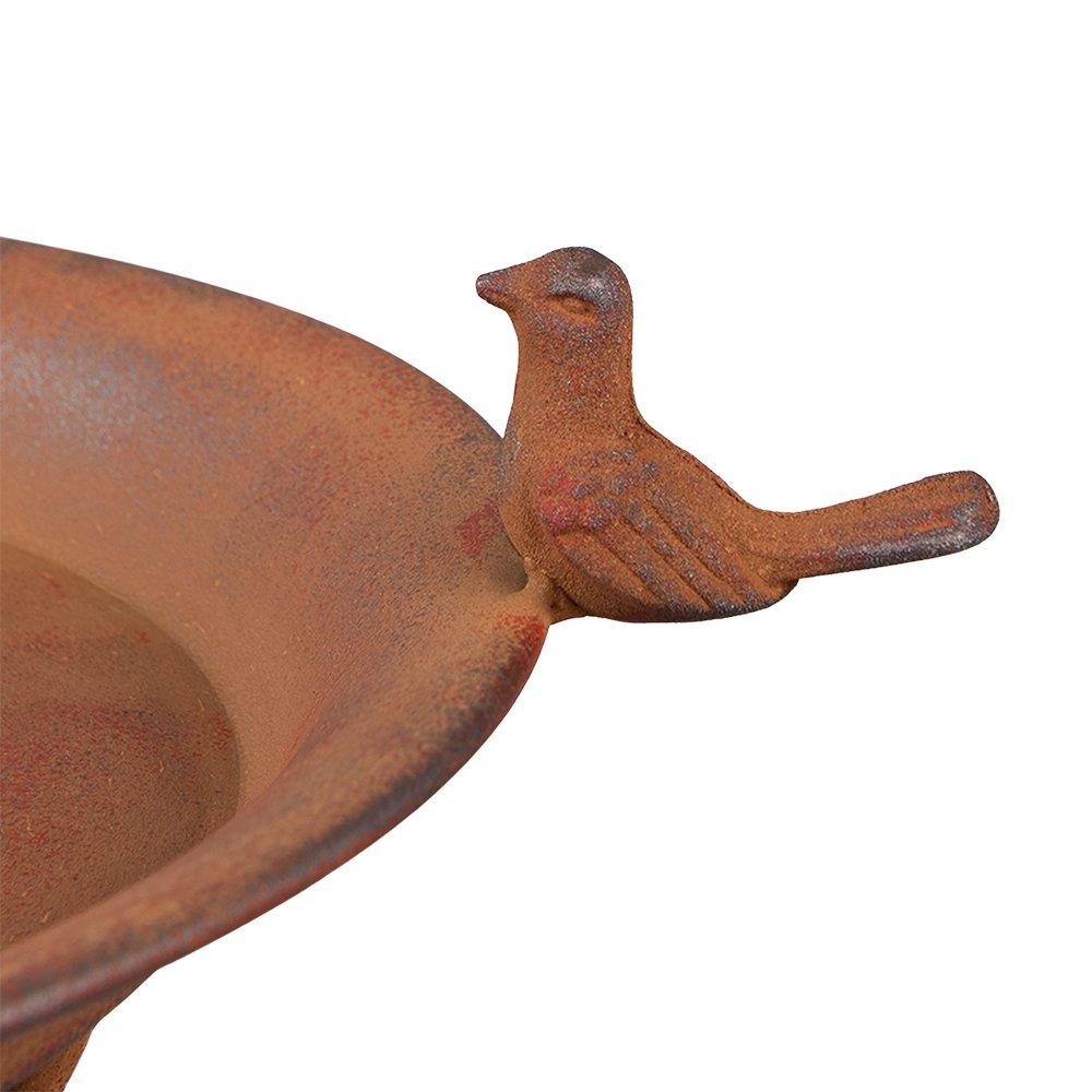 Vogelvoederbak 48x42x71 cm Bruin IJzer