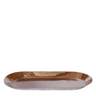 Metalen dienblad ovaal 30x13x4 cm zilver goud zwart wit