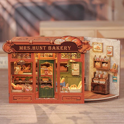 Doe-het-zelf huisje Mrs. Hunts Bakery 21x13x17 cm hout
