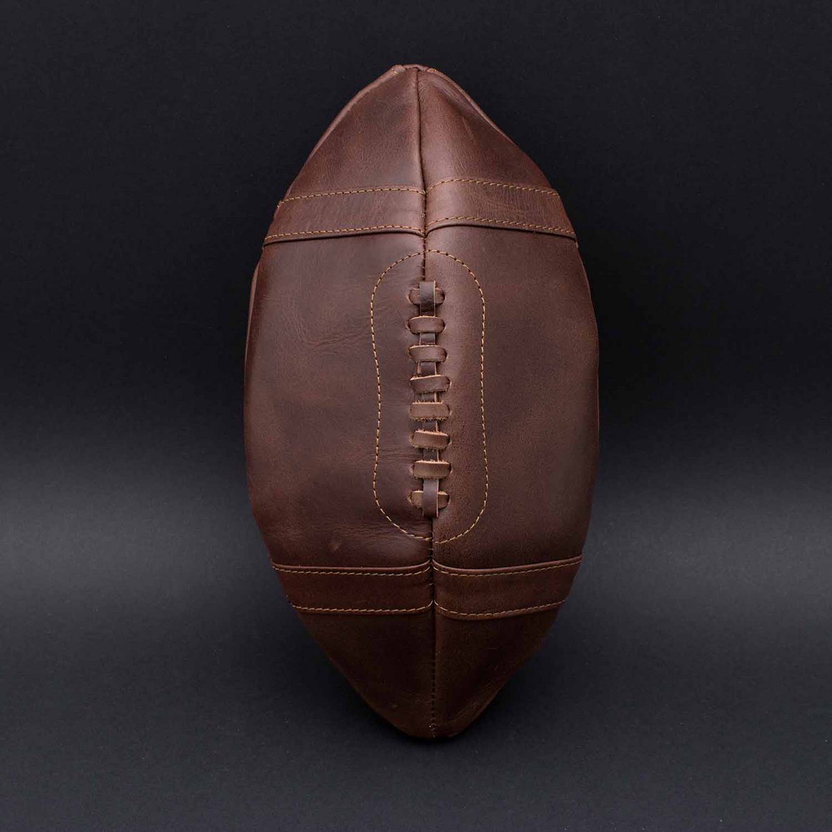 Toilettas leer retro voetbal 28x13x13 cm