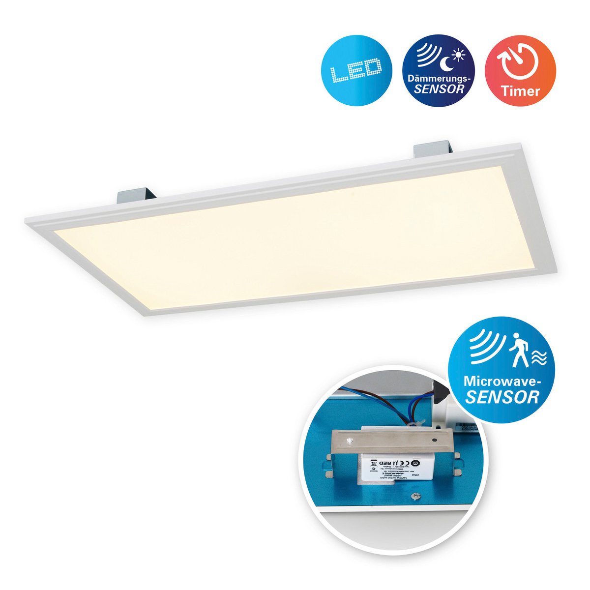 LED Sensorpaneel Alegre 59,5 Cm Inclusief Beugel Warm Wit