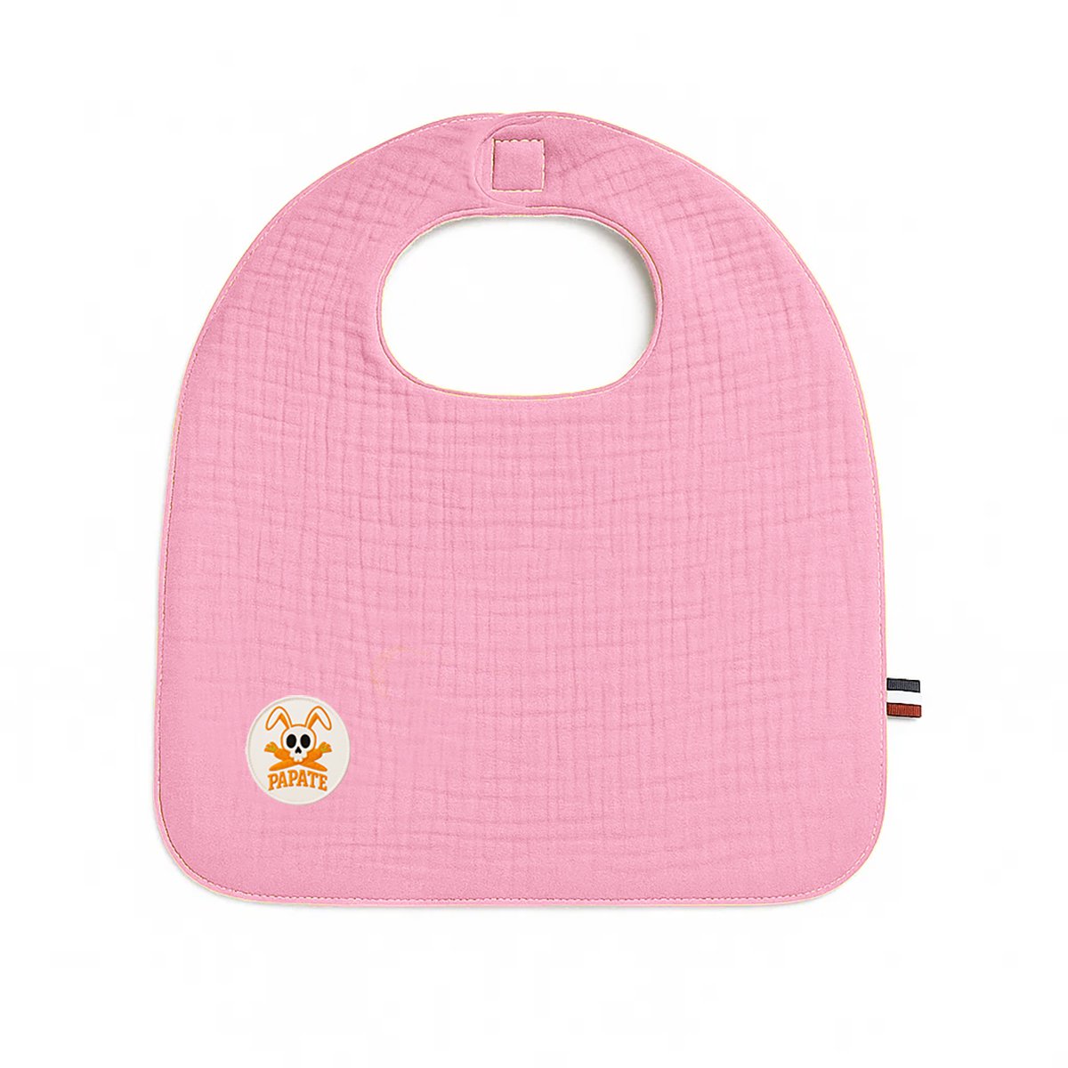 Organic cotton bib pink