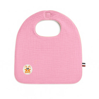 Organic cotton bib pink
