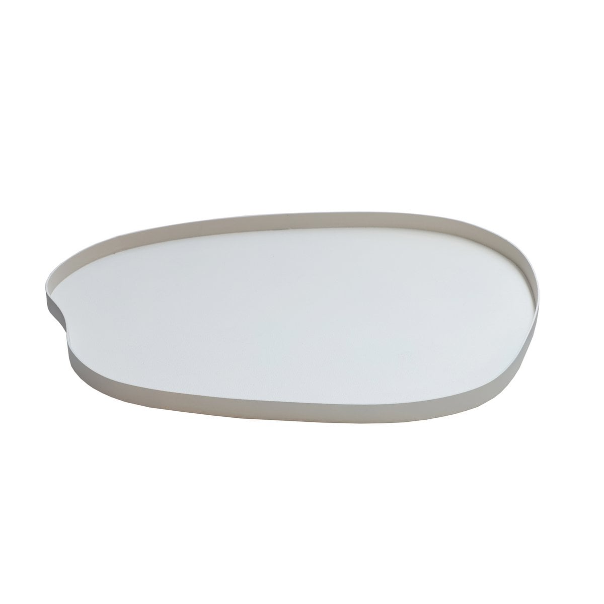 Dienblad metaal 35x30x2 cm ivory