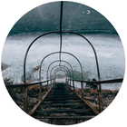 Muurcirkel mystic bridge Ø60 cm Dibond