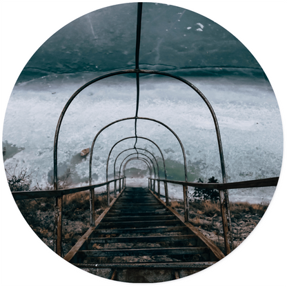 Muurcirkel mystic bridge Ø60 cm Dibond