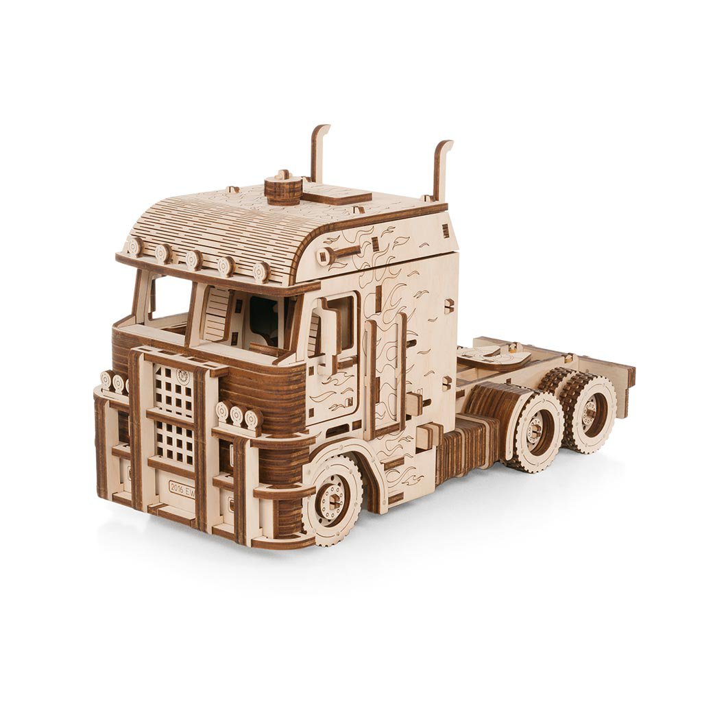 Eco Wood Art 3D Houten Puzzel Truck Road King Modelbouw