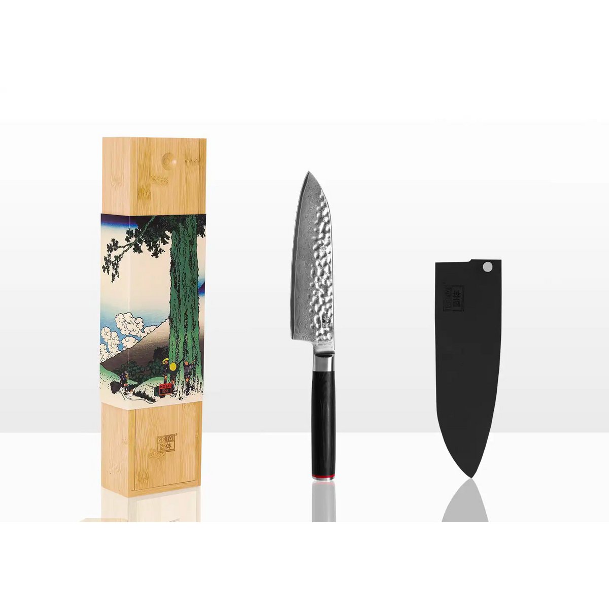 Santoku mes 18 cm Damascus AUS-10 staal