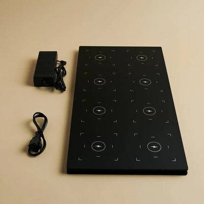 Tafellampen set 8x Sarphati Mini Shadow Grey met laadstation