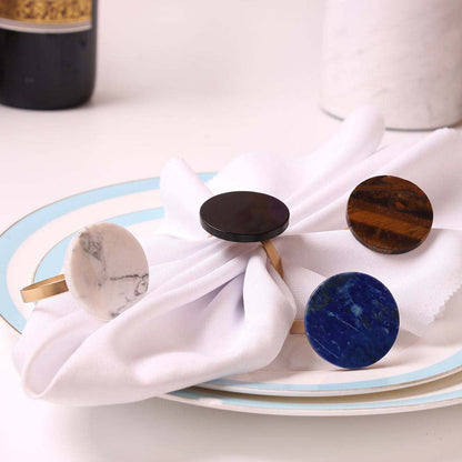 Servethouder steen multicolor set van 4
