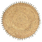 Onderzetter riet schelpen 43x43 cm