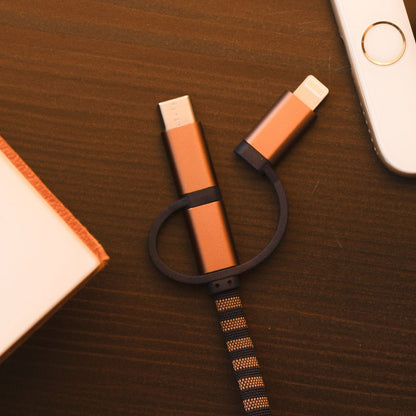 3-in-1 ladekabel Lightning Micro-USB USB-C 1m