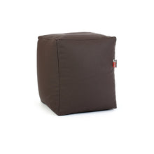 Cube bruin leerlook polyurethaan
