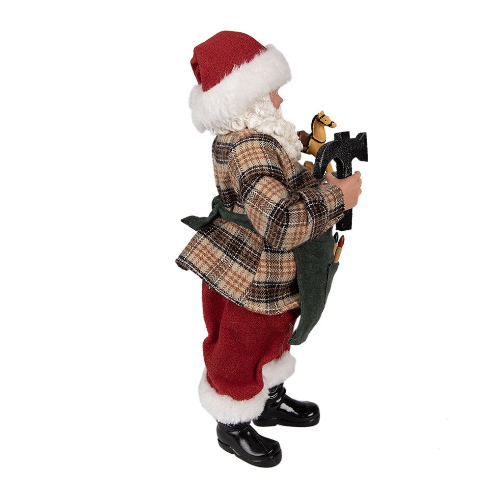 Kerstman decoratie 16x8x28 cm rood groen