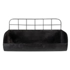 Wandrek 38x14x20 cm zwart metaal