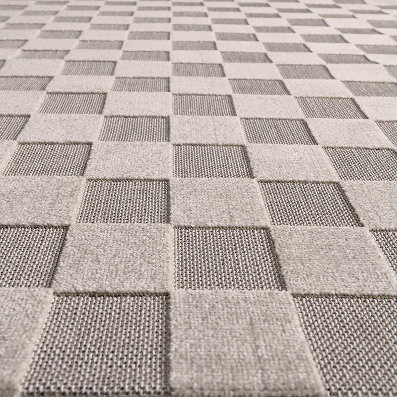 Vloerkleed 160x230 cm beige dambord