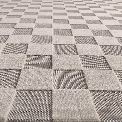 Vloerkleed 160x230 cm beige dambord