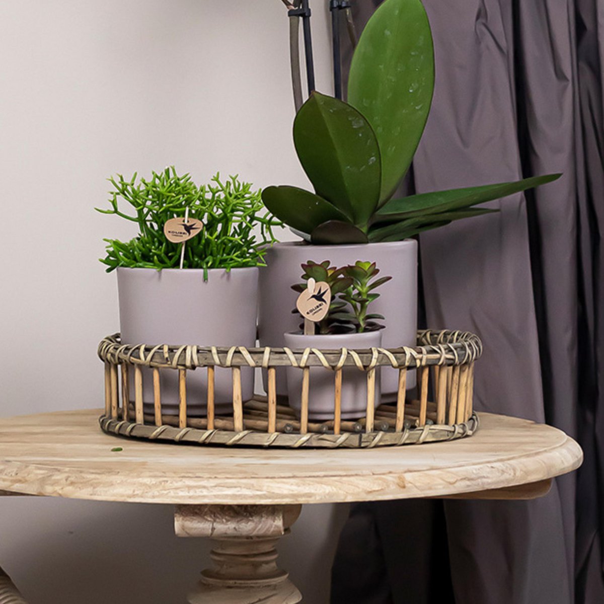 Round Bamboo Decorative Tray Ø30 cm