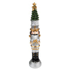 Notenkraker decoratie 25 cm zilver goud