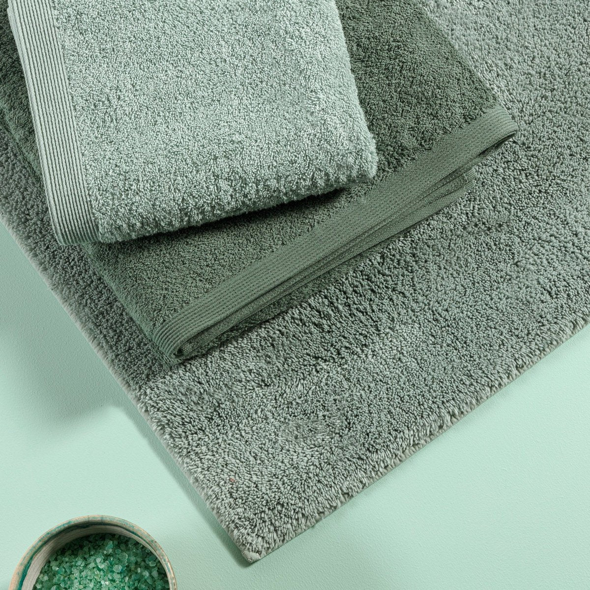 Bidetmat 60x60 cm katoen sea green
