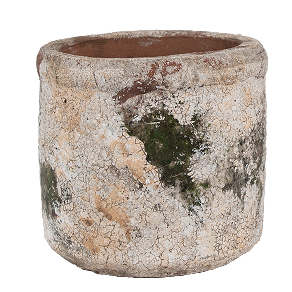 Bloempot Ø 12x11 cm terracotta beige