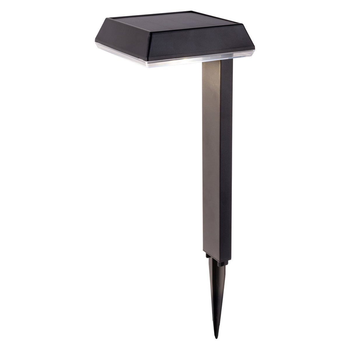 Solar Decorative Spike "Sigi", 79 cm high, plastic, black, integrated LEDs, warm white