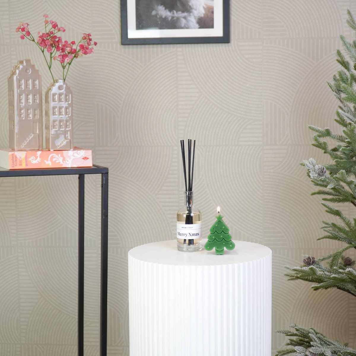 Kerstboomkaars groen 70 gram