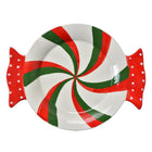 Dish 27x20x3 cm Red Green Ceramic