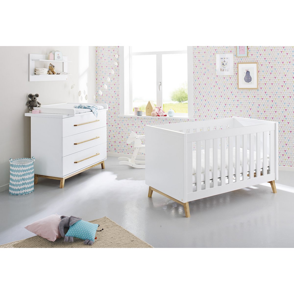Startset Riva Breed Ledikant En Brede Commode Kinderkamer