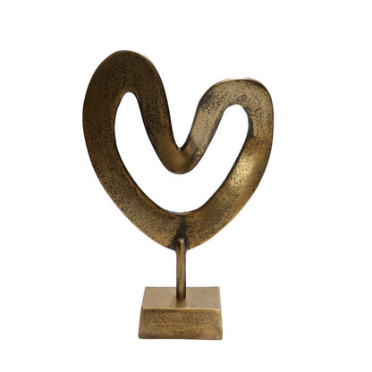 Ornament Casa nova aged brass 37x26x7 cm staal