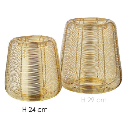 Lantaarn Kurt 24 cm zilver staal