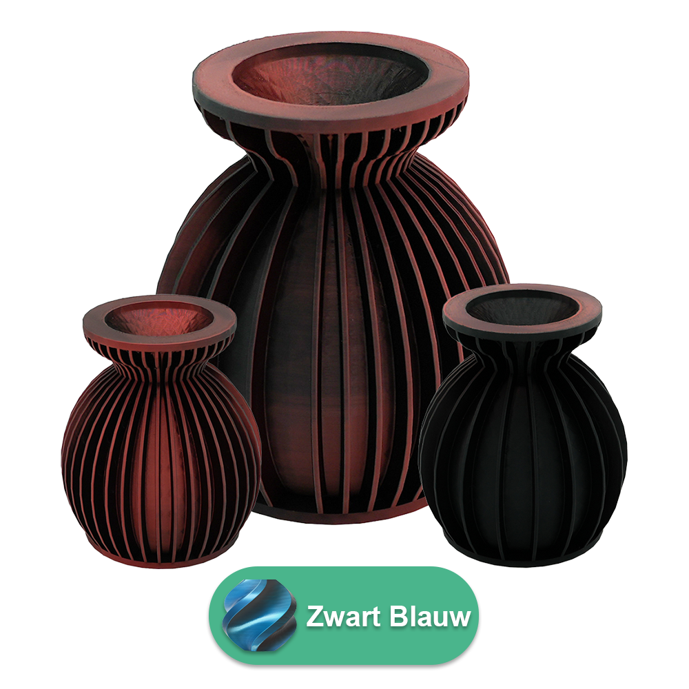 Elin 3D vaas - 3D geprinte vaas - Duurzaam PLA - Geschikt voor kunstbloemen