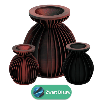 Elin 3D vaas - 3D geprinte vaas - Duurzaam PLA - Geschikt voor kunstbloemen