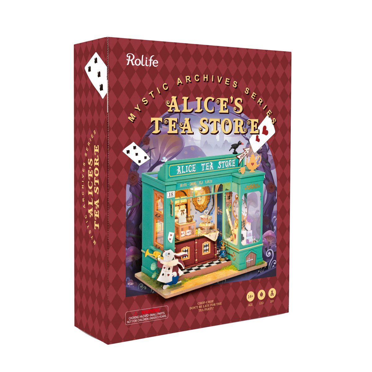 Robotime doe-het-zelf huisje Alice's Tea Store DG156 met LED