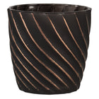 Tealight holder Ø 9x9 cm Black Glass Tealight holder
